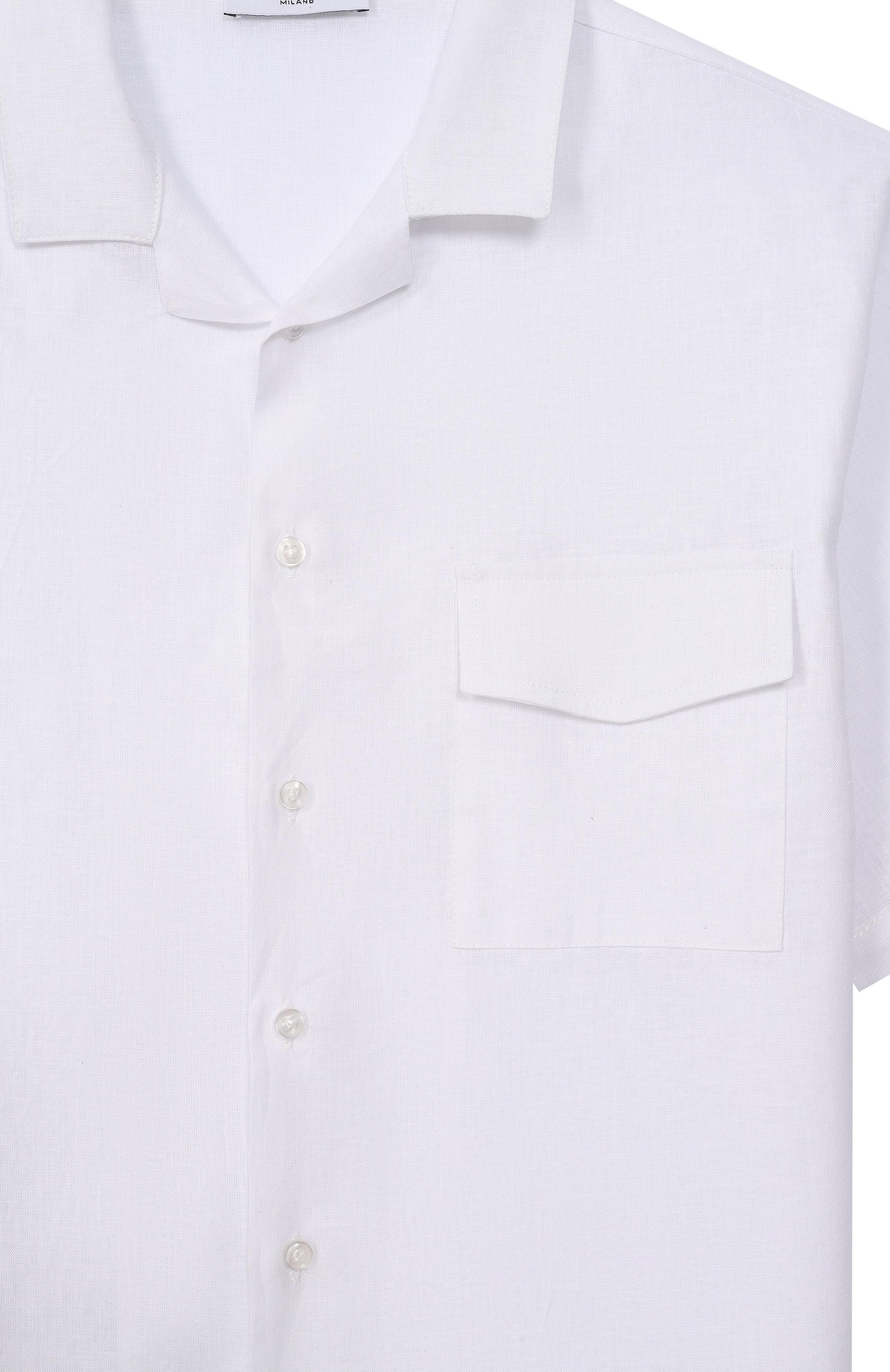 Рубашка изо льна и хлопка PAOLO PECORA MILANO, арт. PP4340, фото 3