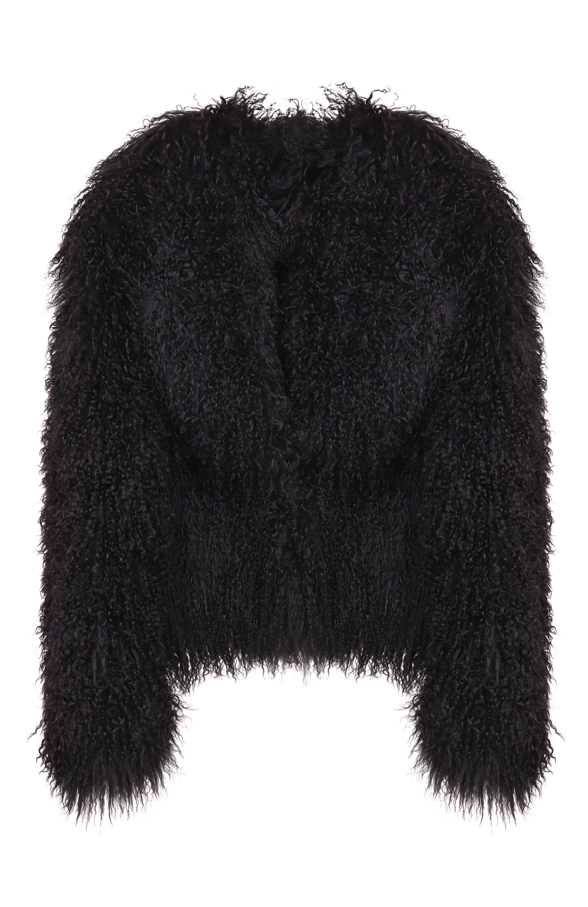 Шуба из ламы SASHA KIM черного цвета по цене 259000 руб., арт. SK-00001885, фото 1 Шуба из ламы SASHA KIM, арт. SK-00001885, фото 1