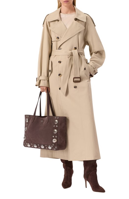 Сумка-тоут Nellcote Valentino 6W0B0R79/JET Коричневый  6W0B0R79/JET Фото 7
