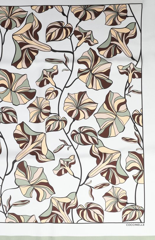 Шелковый платок Coccinelle E7 TNZ 38 01 01 Зелёный  E7 TNZ 38 01 01 Фото 4