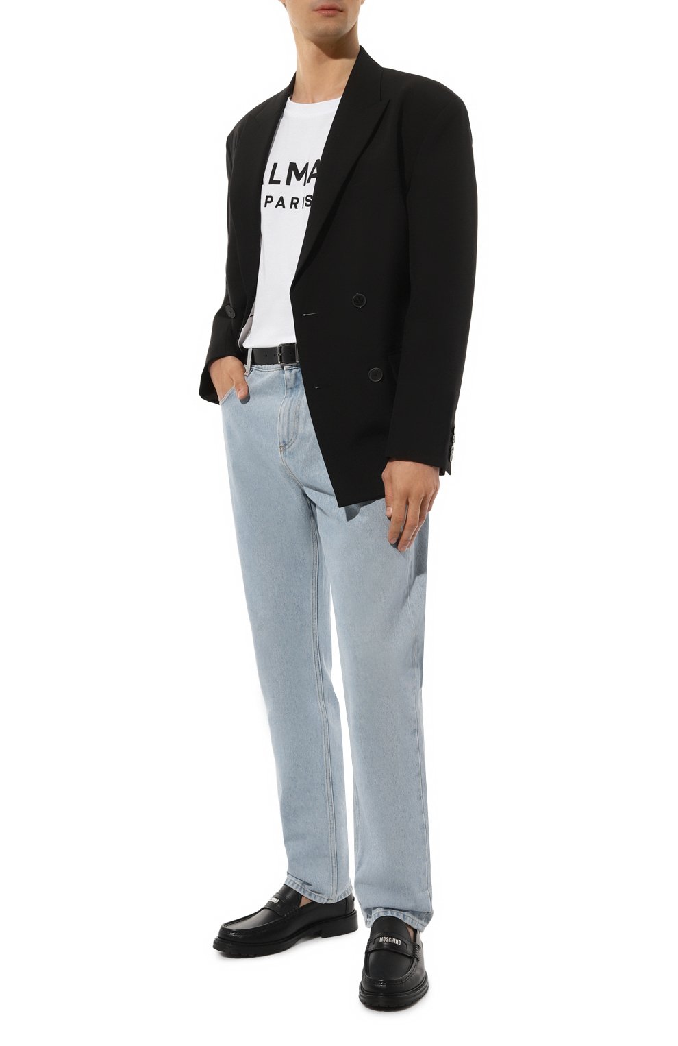 Хлопковая футболка BALMAIN, арт. DH1EG000/BB73, фото 2