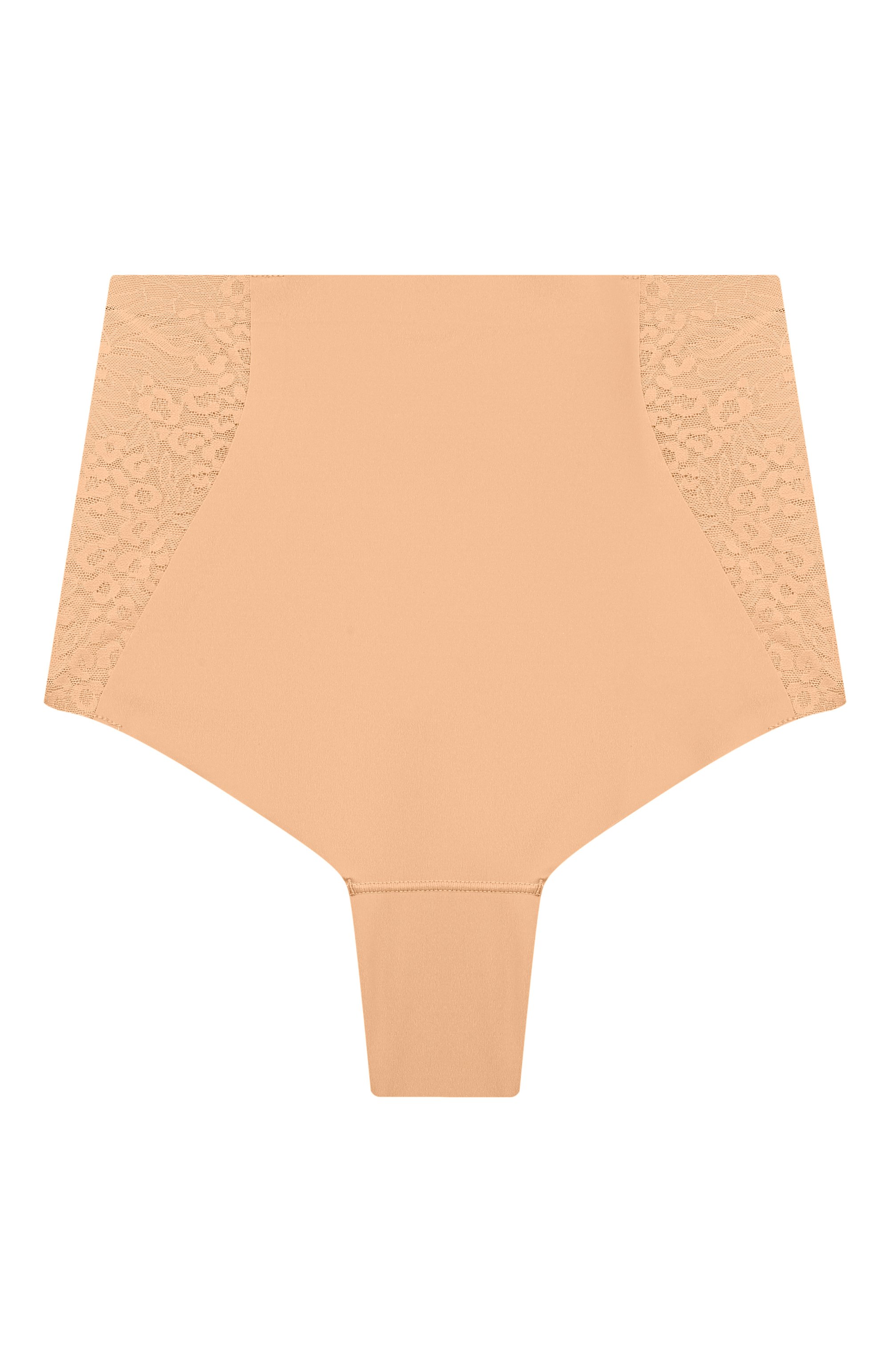 Трусы-стринги с завышенной талией AUBADE бежевого цвета по цене 10450 руб., арт. 1W25, фото 1 Трусы-стринги с завышенной талией AUBADE, арт. 1W25, фото 1