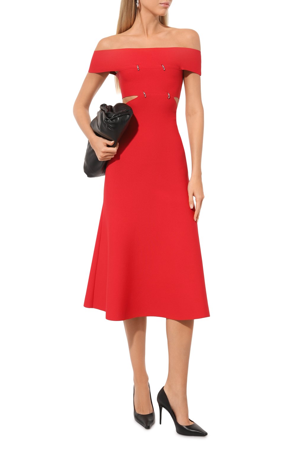 Платье из вискозы ALEXANDER MCQUEEN, арт. 748050/Q1A5Z, фото 2