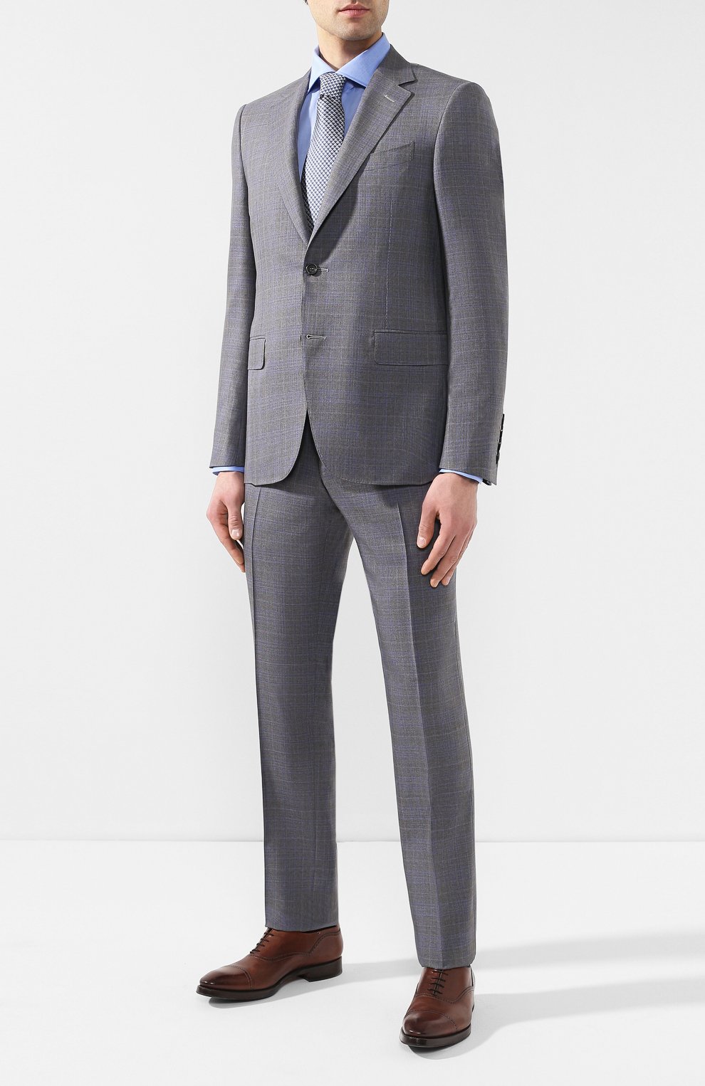 Костюм из смеси шерсти и шелка CANALI, арт. T11280/19/BX00228, фото 1