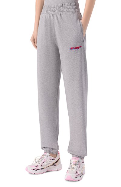 Хлопковые джоггеры OFF-WHITE, арт. 0WCH006S26FLE001, фото 3