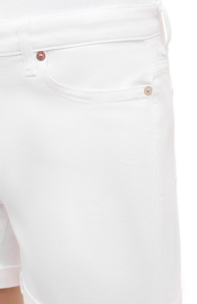 Джинсовые шорты 7 FOR ALL MANKIND белого цвета по цене 11650 руб., арт. JSWUA850WH, фото 5 Джинсовые шорты 7 FOR ALL MANKIND, арт. JSWUA850WH, фото 5