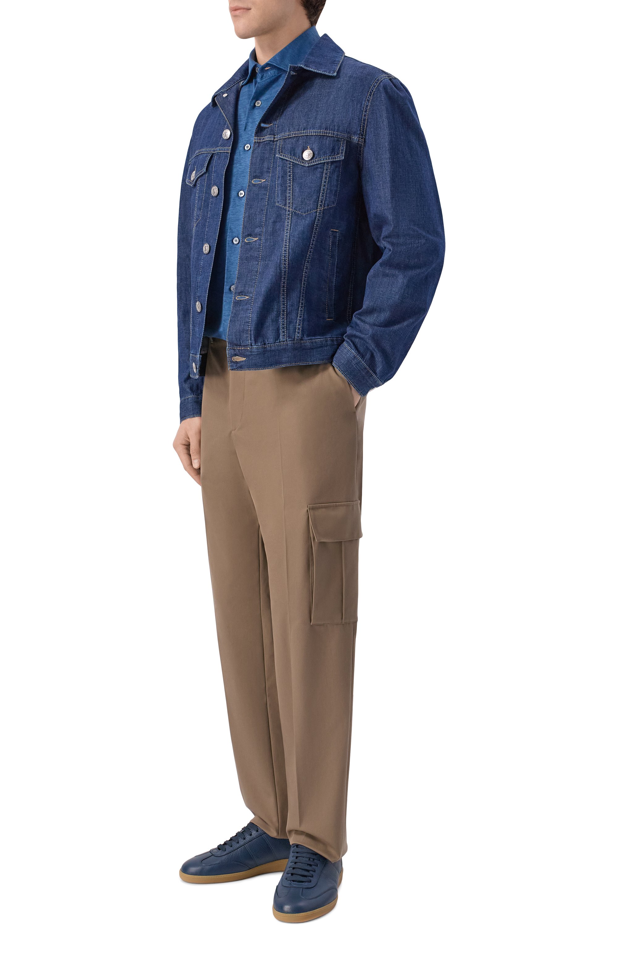 Льняная рубашка MVST синего цвета по цене 76450 руб., арт. M26.CSM.B406/744-JERSEY, фото 2 Льняная рубашка MVST, арт. M26.CSM.B406/744-JERSEY, фото 2