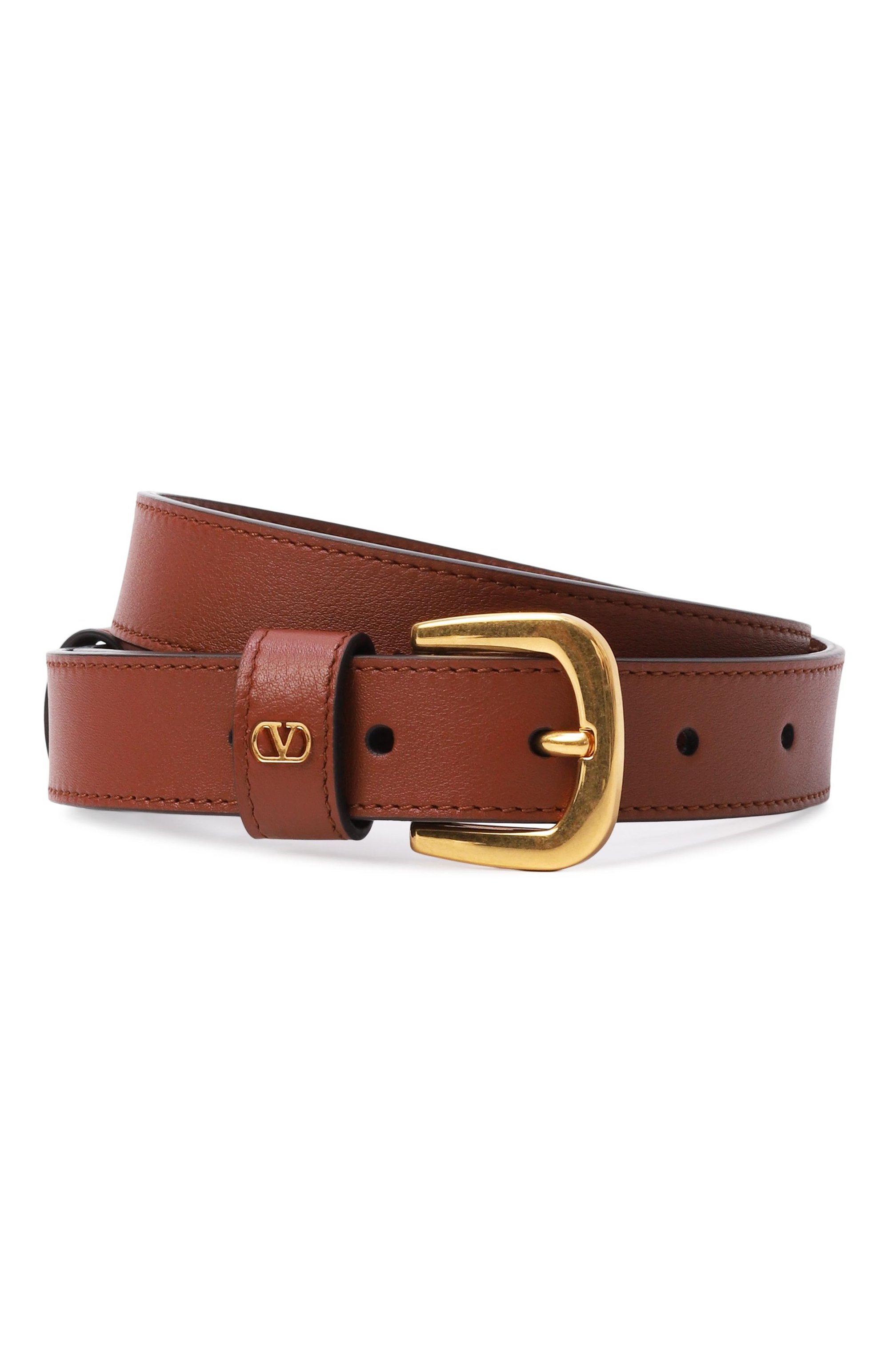 Кожаный ремень VALENTINO, арт. 8W2T0SM1/PPU, фото 1