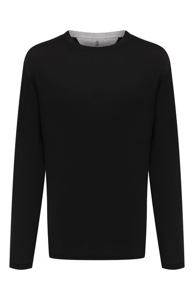 Лонгслив из шелка и хлопка BRUNELLO CUCINELLI, арт. MH8367433, фото 1