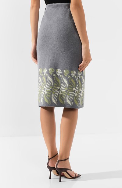 Шерстяная юбка DRIES VAN NOTEN серого цвета по цене 38650 руб., арт. 192-11207-8723, фото 4 Шерстяная юбка DRIES VAN NOTEN, арт. 192-11207-8723, фото 4