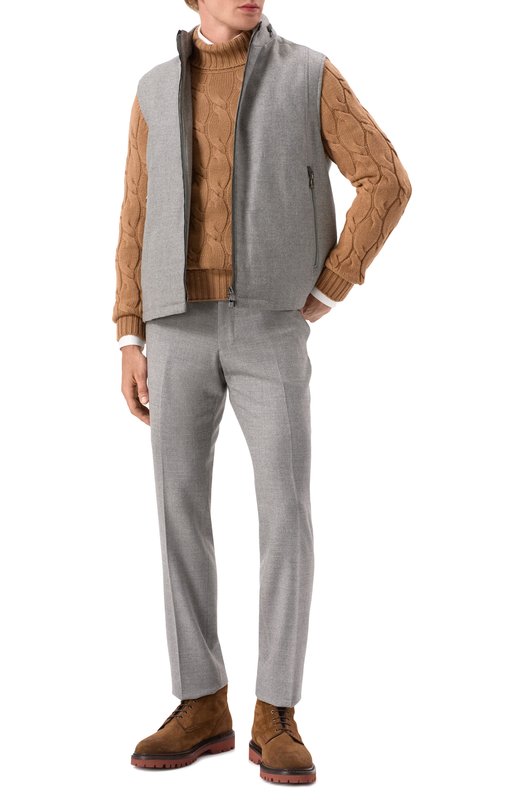 Жилет из шерсти и кашемира Corneliani 94C571-9418267 Серый  94C571-9418267 Фото 2