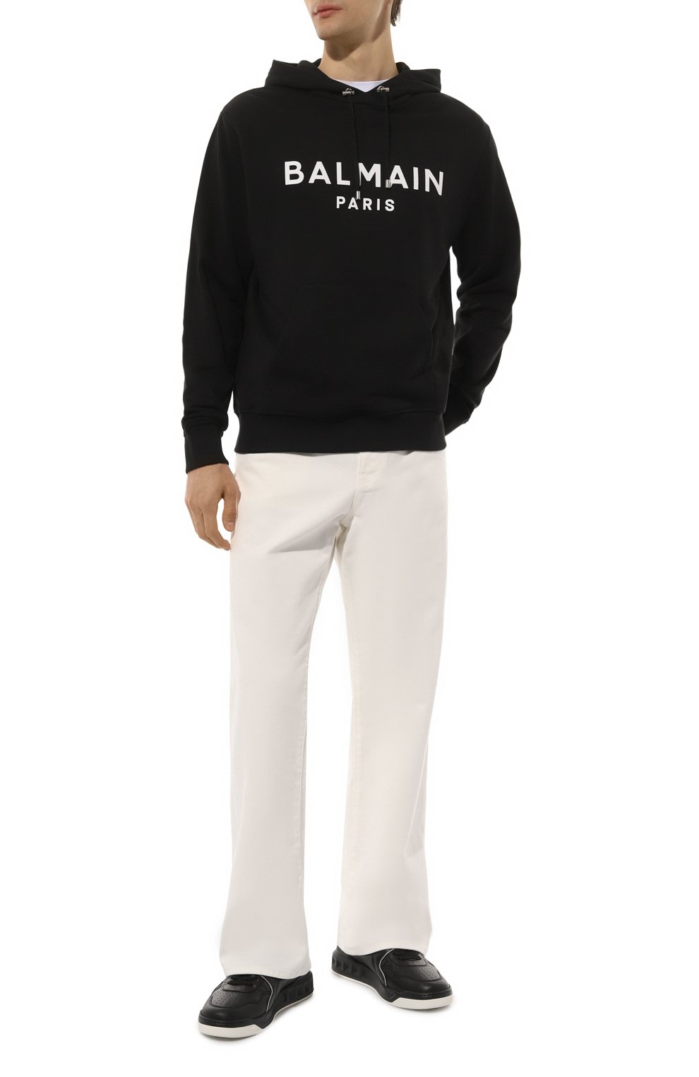 Хлопковое худи BALMAIN, арт. DH1JR002/BB65, фото 2