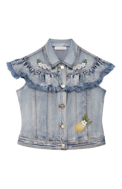 Джинсовый жилет MONNALISA, арт. 19G105RU