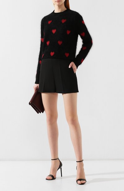 Шорты REDVALENTINO черного цвета по цене 29950 руб., арт. SR3RFC10/1Y1, фото 2 Шорты REDVALENTINO, арт. SR3RFC10/1Y1, фото 2