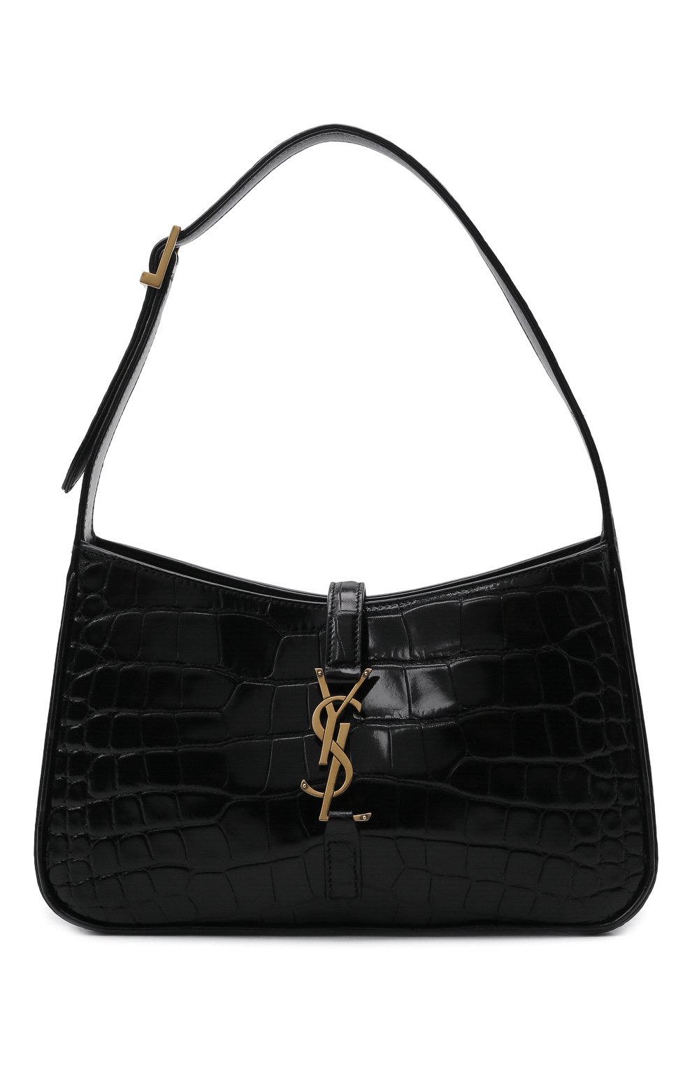 Сумка le 5 à 7 из кожи аллигатора SAINT LAURENT черного цвета по цене 1995000 руб., арт. 657228/E5V0K/AMIS, фото 1 Сумка le 5 à 7 из кожи аллигатора SAINT LAURENT, арт. 657228/E5V0K/AMIS, фото 1