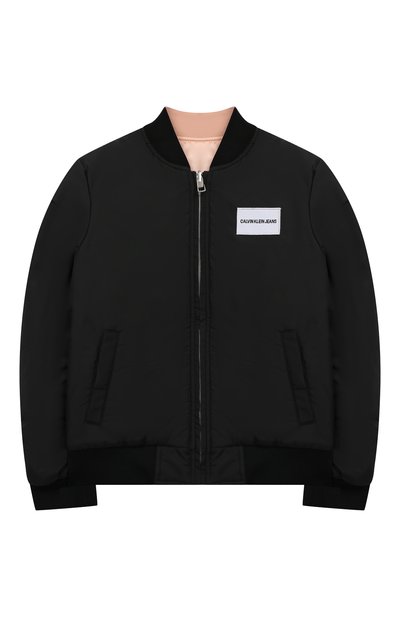 Двусторонний бомбер CALVIN KLEIN JEANS светло-розового цвета по цене 12500 руб., арт. IG0IG00010, фото 4 Двусторонний бомбер CALVIN KLEIN JEANS, арт. IG0IG00010, фото 4