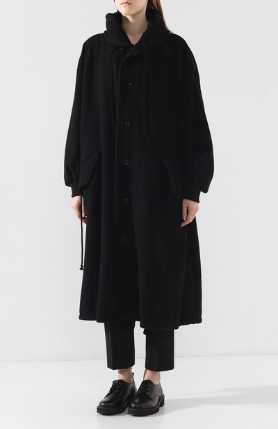 Шерстяное пальто YOHJI YAMAMOTO, арт. YC-C01-105, фото 3