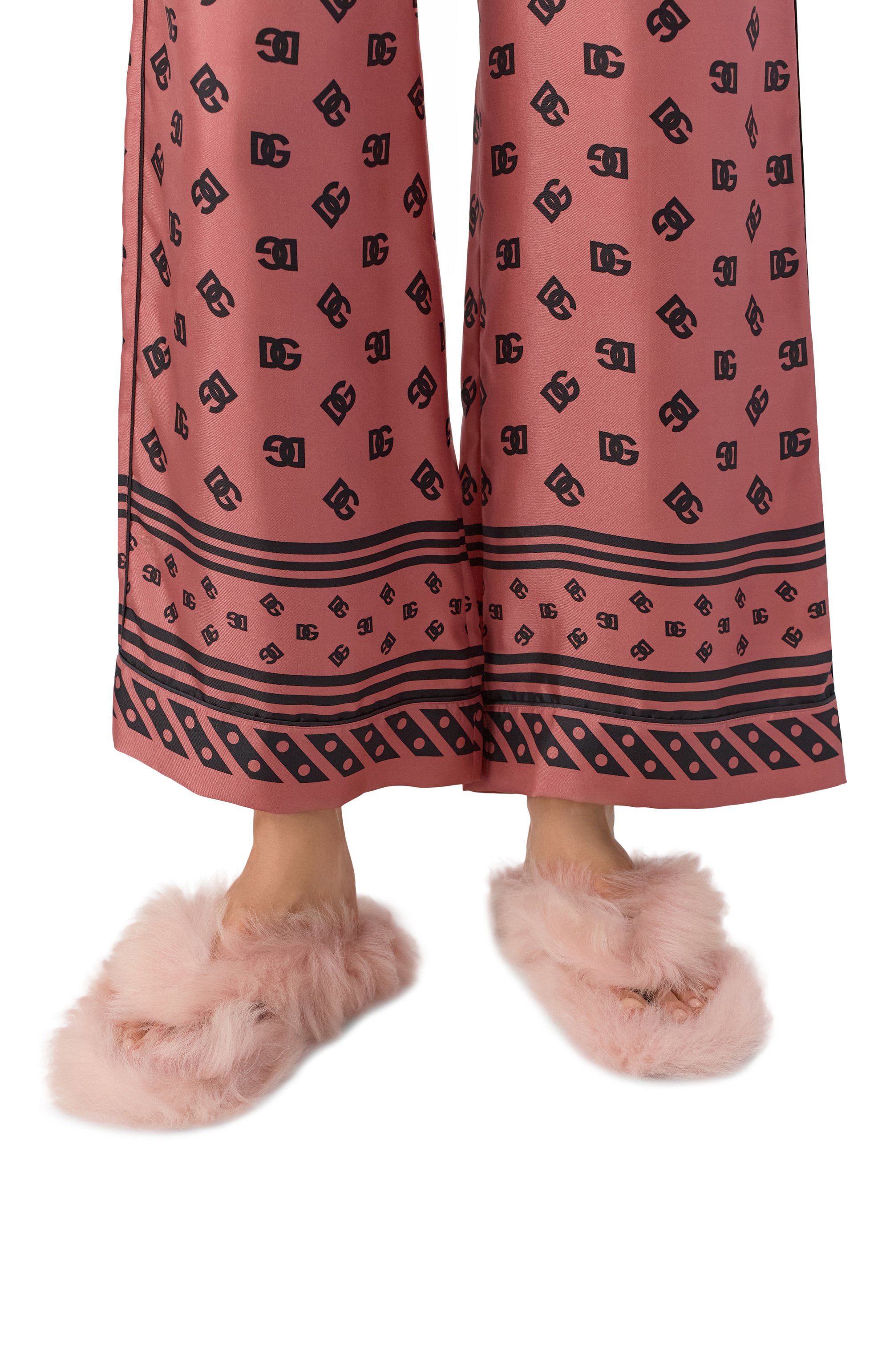 Шлепанцы из овчины DOLCE & GABBANA, арт. CQ0714/A9Y88, фото 2