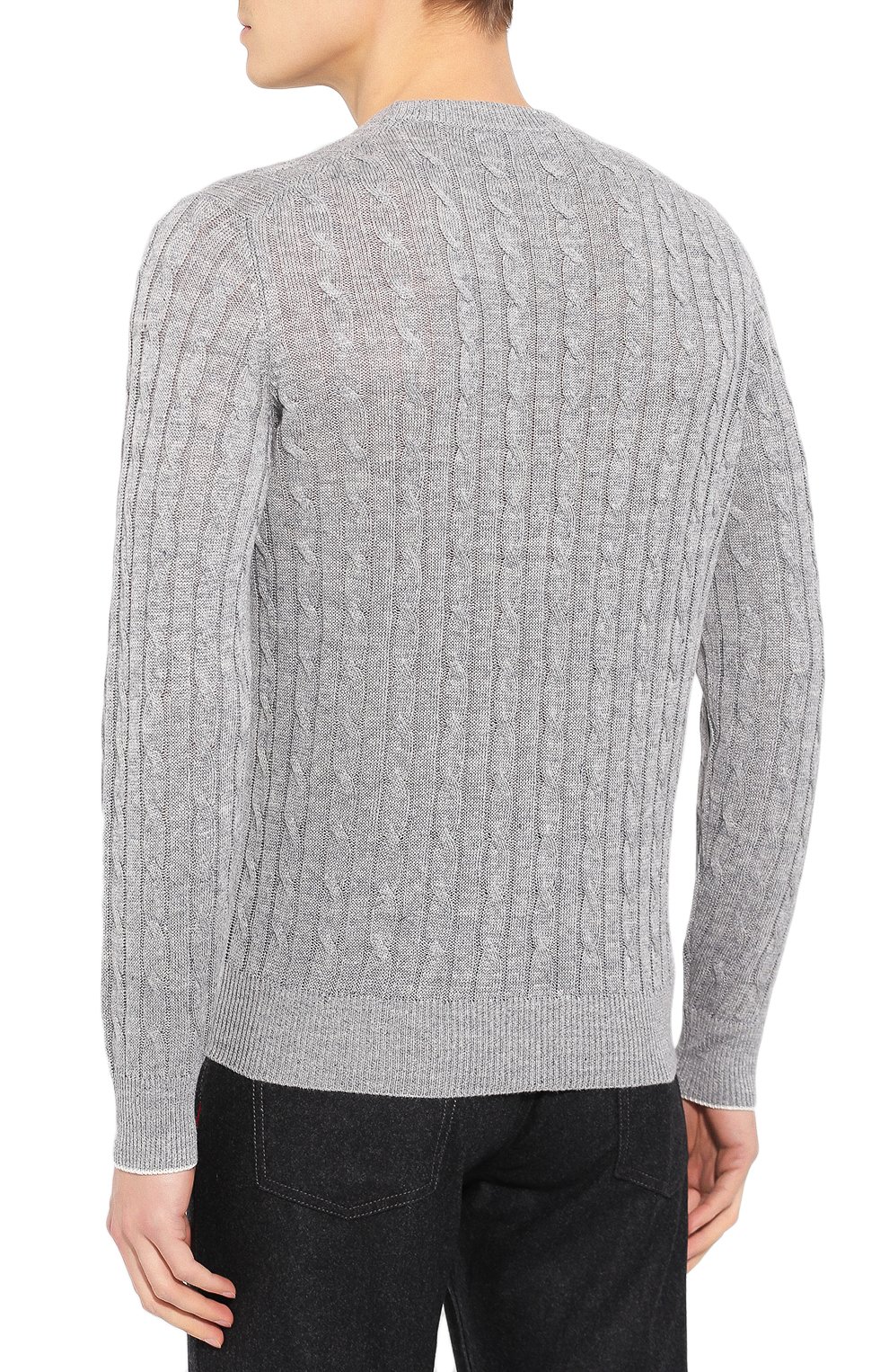 Джемпер изо льна и хлопка BRUNELLO CUCINELLI, арт. M2L76020, фото 4