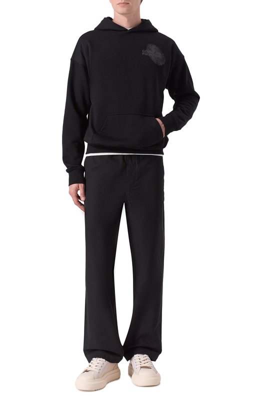 Хлопковое худи Comme des Fuckdown CFABM01796 Чёрный  CFABM01796 Фото 2