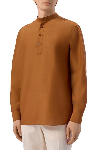 Рубашка из хлопка и шелка MVST, арт. M26.2PM.B021/F129, фото 3