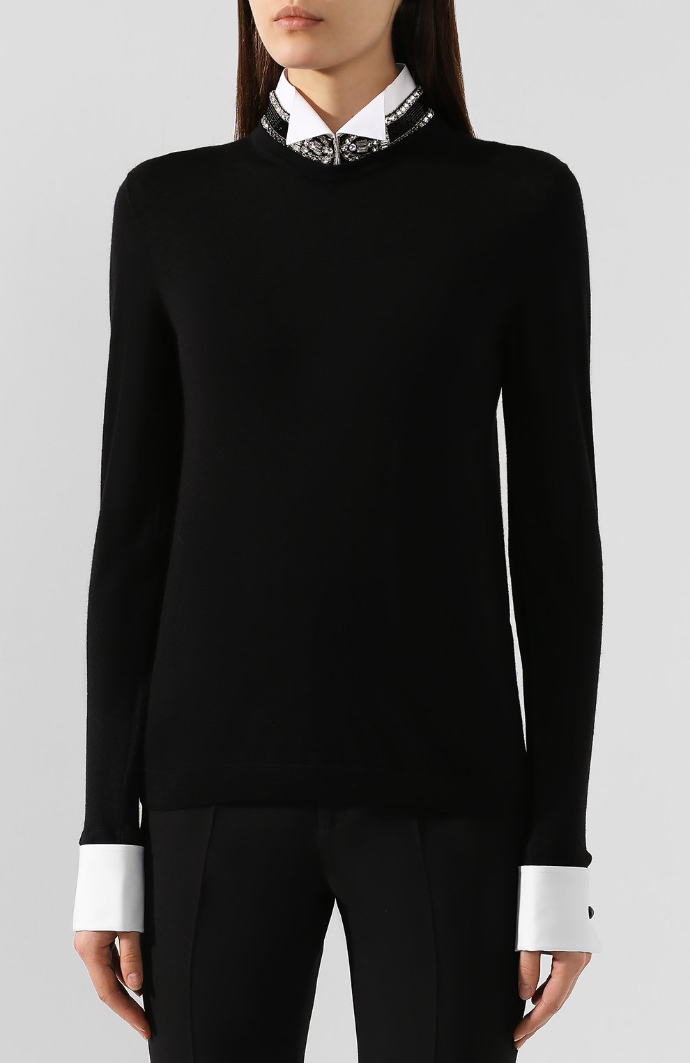 Кашемировый пуловер RALPH LAUREN черного цвета по цене 259500 руб., арт. 290776330, фото 3 Кашемировый пуловер RALPH LAUREN, арт. 290776330, фото 3