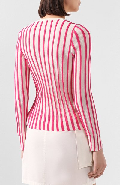 Хлопковый кардиган JACQUEMUS розового цвета по цене 29000 руб., арт. 201KN44/54451, фото 4 Хлопковый кардиган JACQUEMUS, арт. 201KN44/54451, фото 4