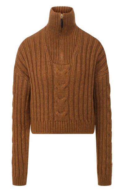 Женский свитер NANUSHKA, арт. ERIA_BR0WN_CABLE KNIT