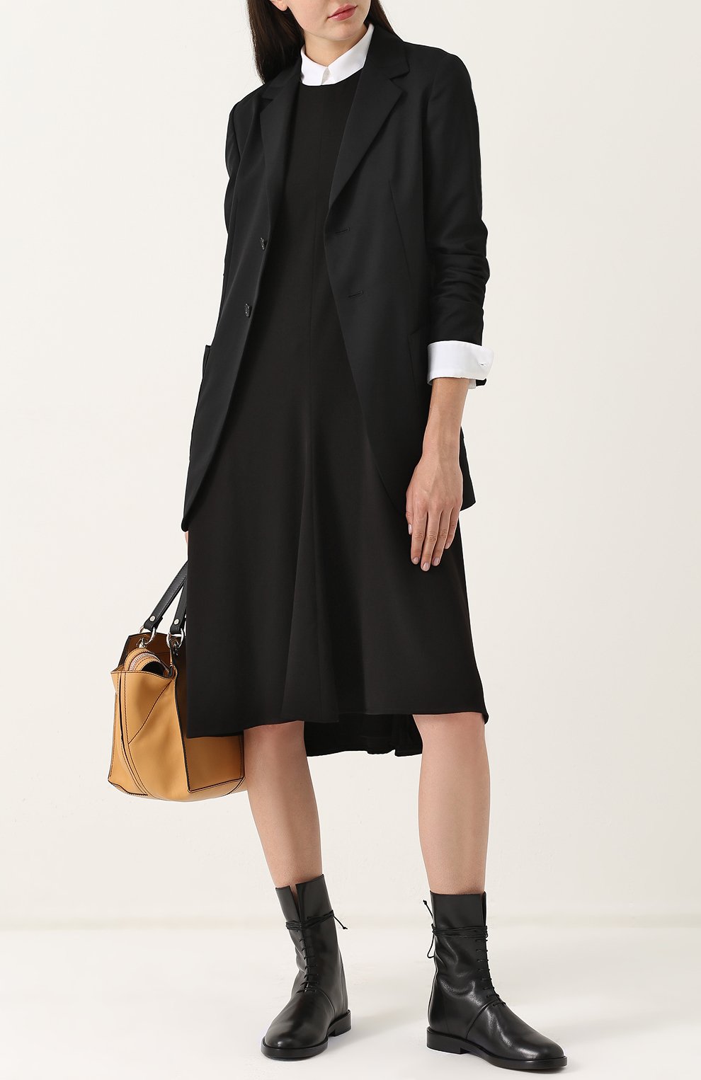 Платье-миди свободного кроя без рукавов Y`S, арт. YQ-D76-543, фото 2