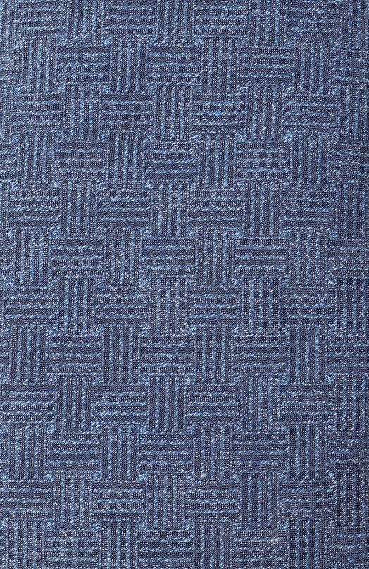 Галстук из шелка и хлопка Zilli CRAV02M0614VNJQ00 Синий  CRAV02M0614VNJQ00 Фото 4