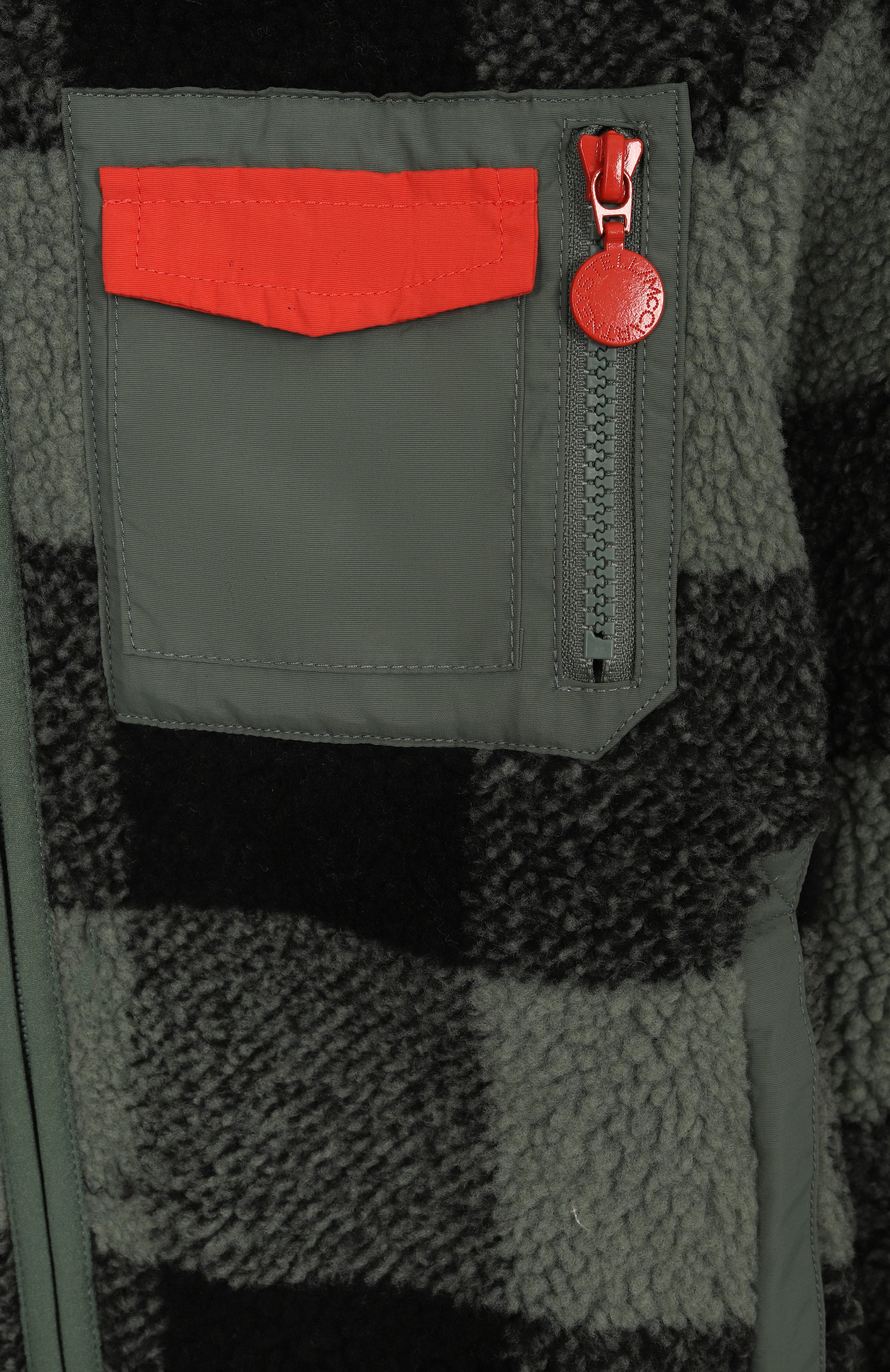 Куртка из экомеха STELLA MCCARTNEY зеленого цвета по цене 24500 руб., арт. TX2Q67, фото 3 Куртка из экомеха STELLA MCCARTNEY, арт. TX2Q67, фото 3