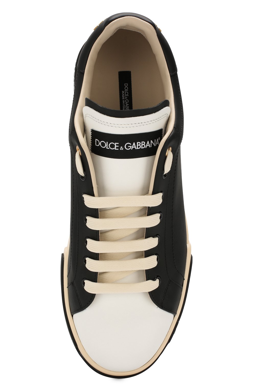 Кожаные кеды portofino DOLCE & GABBANA, арт. CS1705/AA335, фото 5