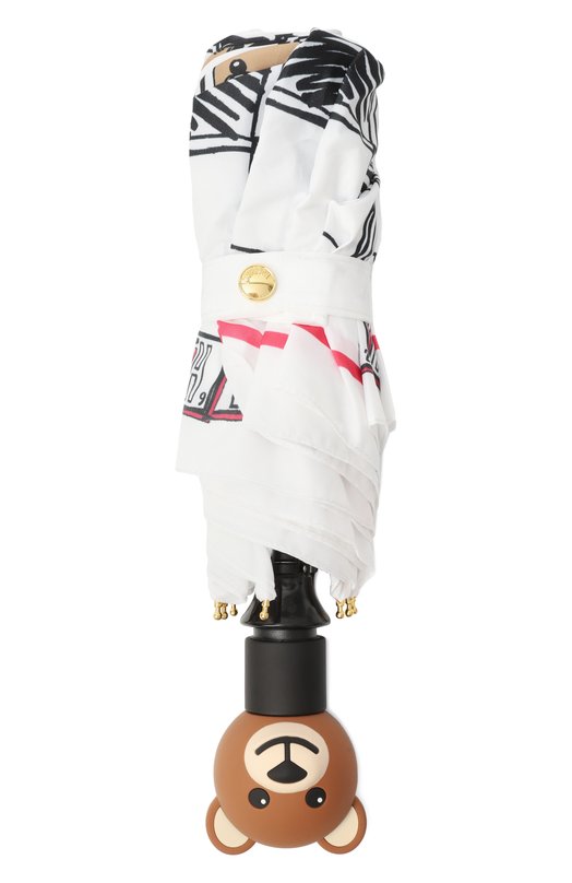 Складной зонт Moschino 8620-0PENCL0SEB Чёрно-белый  8620-0PENCL0SEB Фото 4