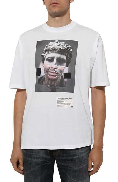 Хлопковая футболка DIEGO VENTURINO, арт. D3W4DVTS0HPP, фото 3