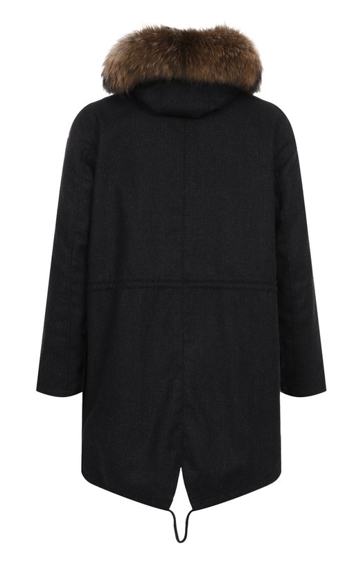 Парка с отделкой из енотовидной собаки Barbed Синий, фото 2