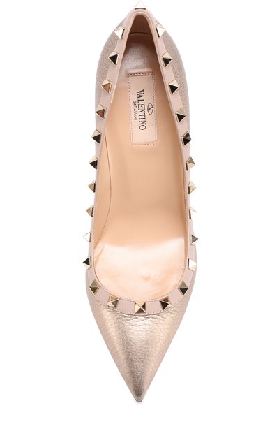 Туфли rockstud из металлизированной кожи VALENTINO, арт. NW2S0057/VIW, фото 5