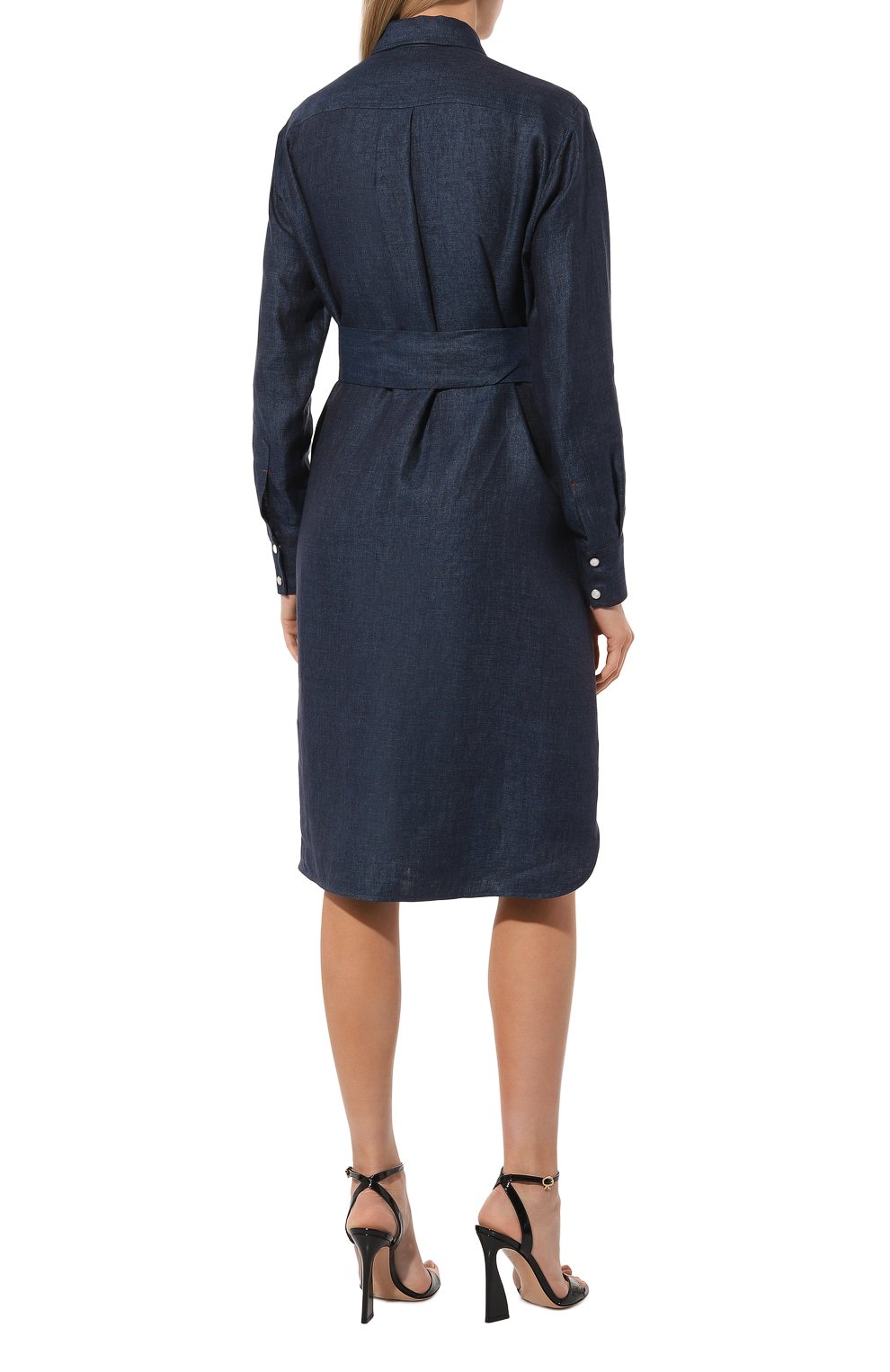 Льняное платье KITON, арт. D57347H08442, фото 4