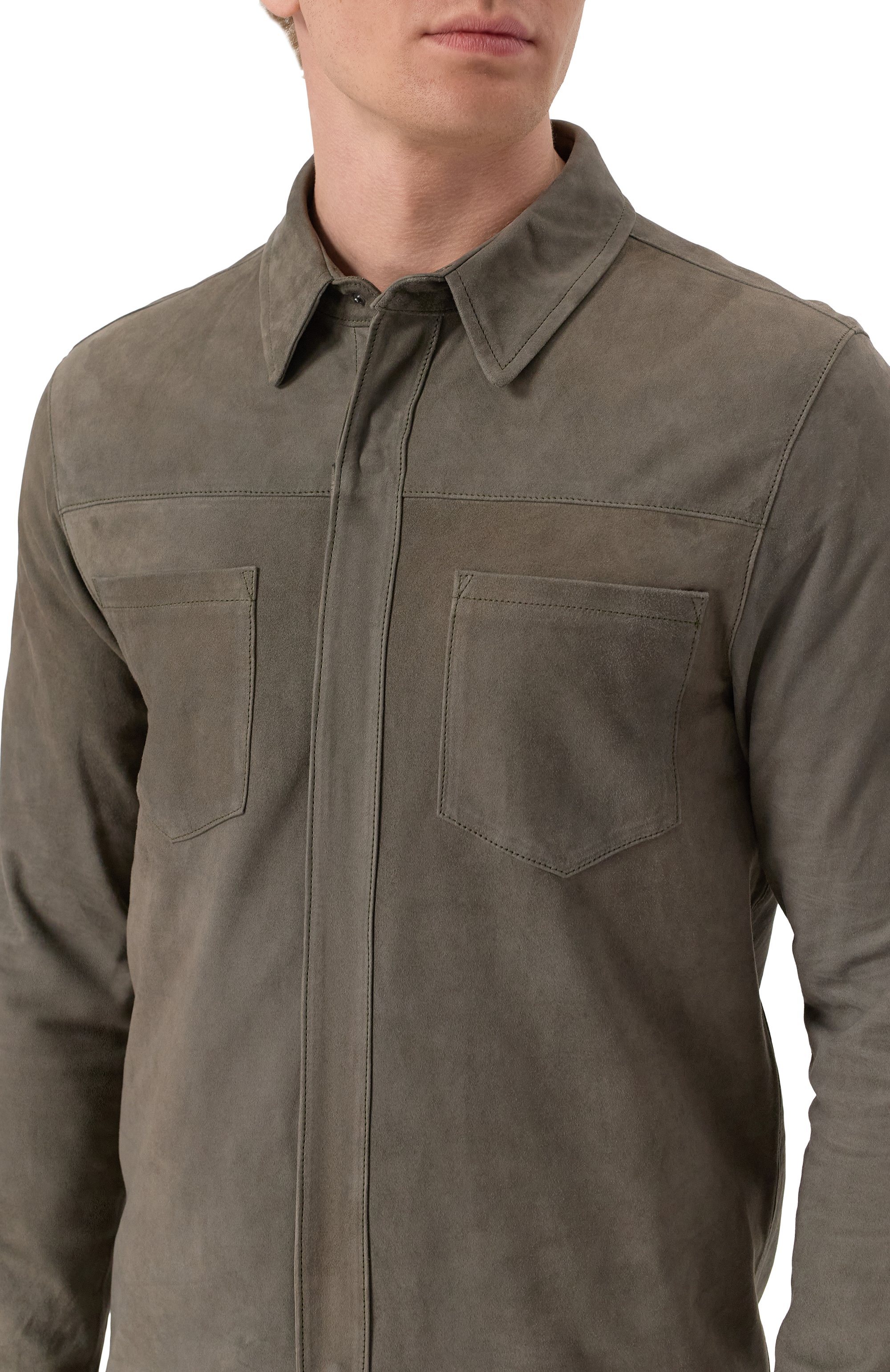 Замшевая рубашка GIORGIO BRATO, арт. GU25S9812NAPSTM, фото 5