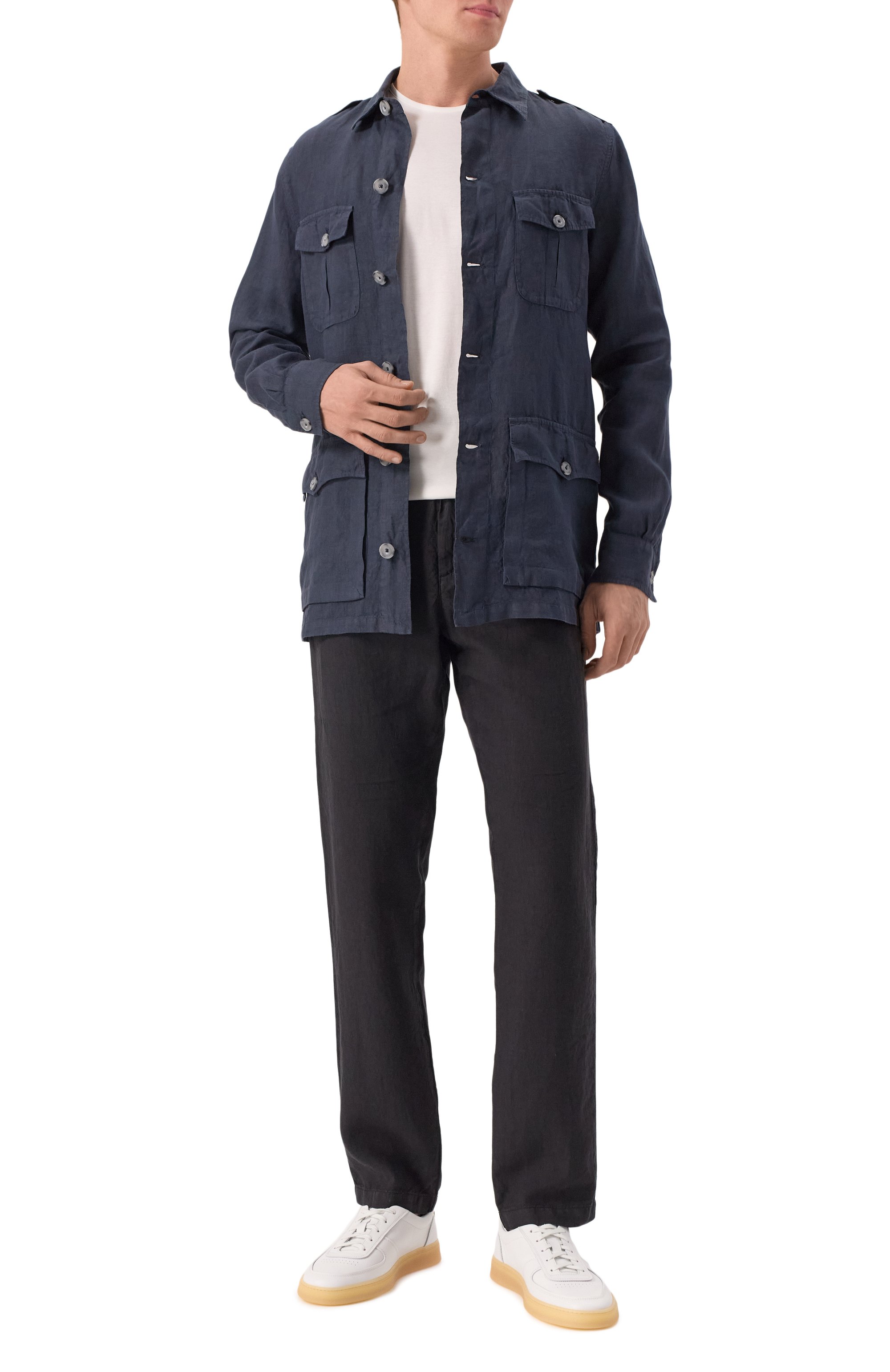 Льняные брюки 120% LINO, арт. 32ALIM299M/0253/000, фото 2