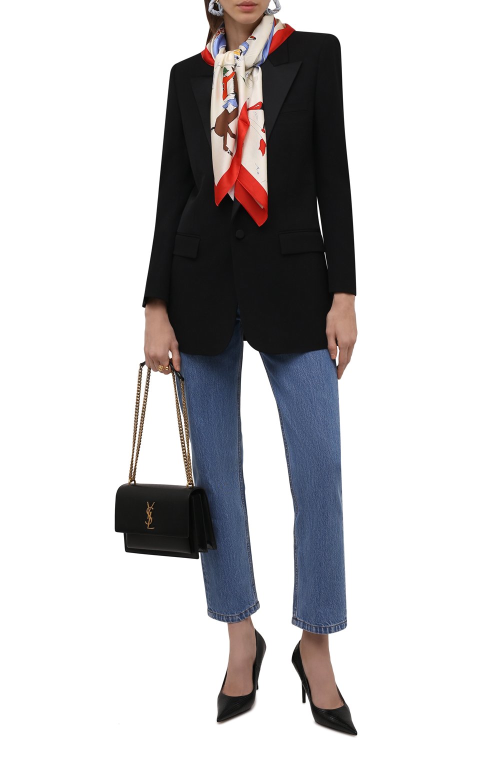 Шелковый платок POLO RALPH LAUREN разноцветного цвета по цене 17050 руб., арт. 455858567, фото 2 Шелковый платок POLO RALPH LAUREN, арт. 455858567, фото 2