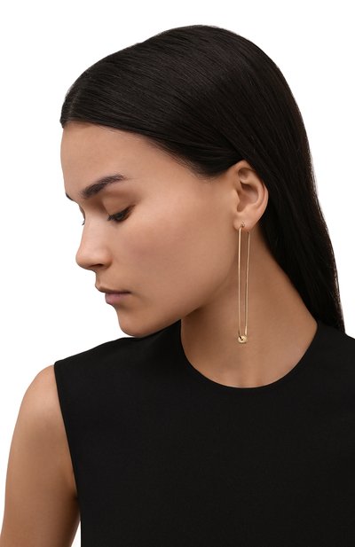 Серьги BRUNELLO CUCINELLI золотого цвета по цене 158000 руб., арт. M0RW9LA32, фото 2 Серьги BRUNELLO CUCINELLI, арт. M0RW9LA32, фото 2