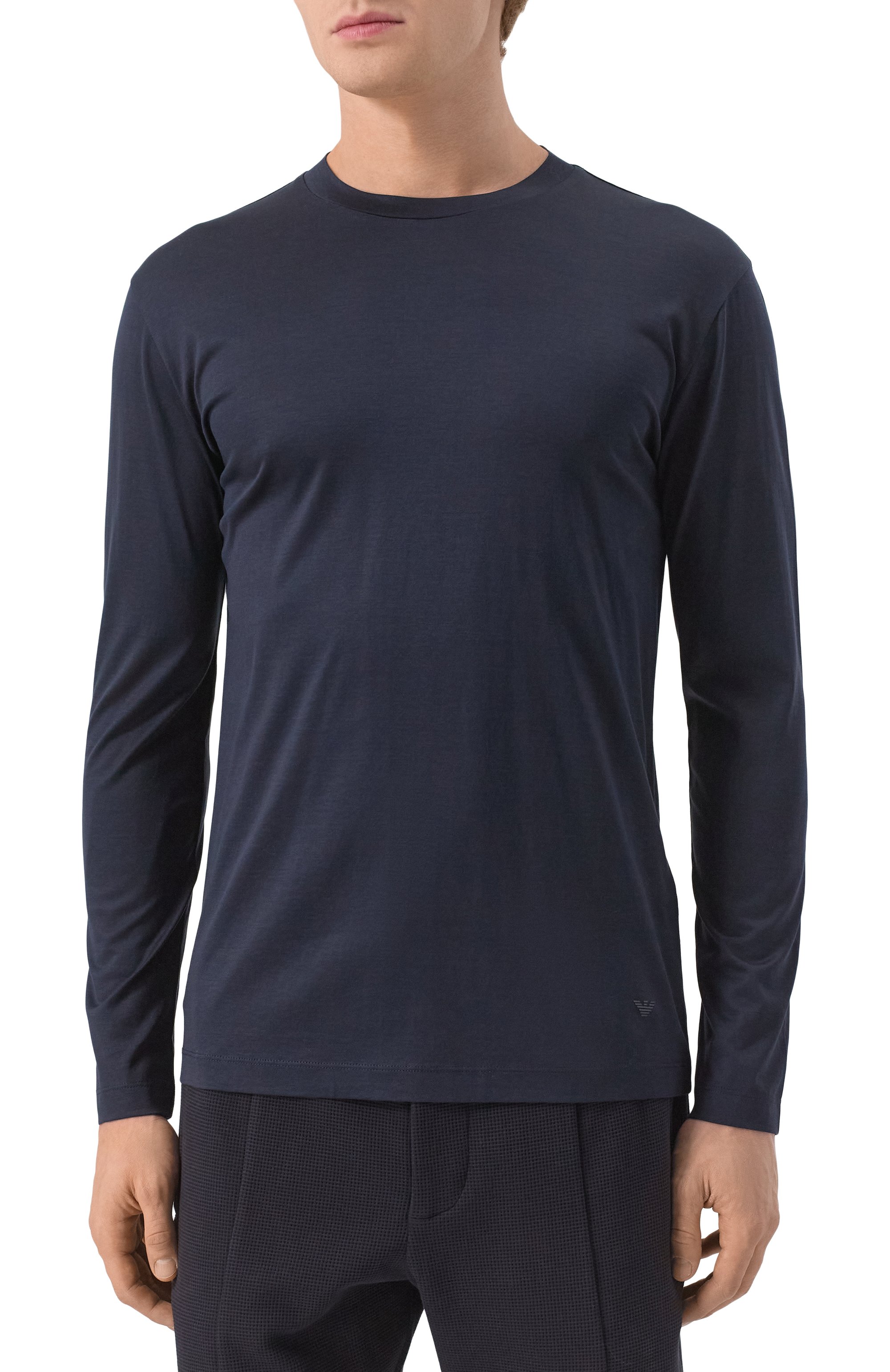 Лонгслив из лиоцелла и хлопка EMPORIO ARMANI, арт. 8N1TE9/1JUVZ, фото 3