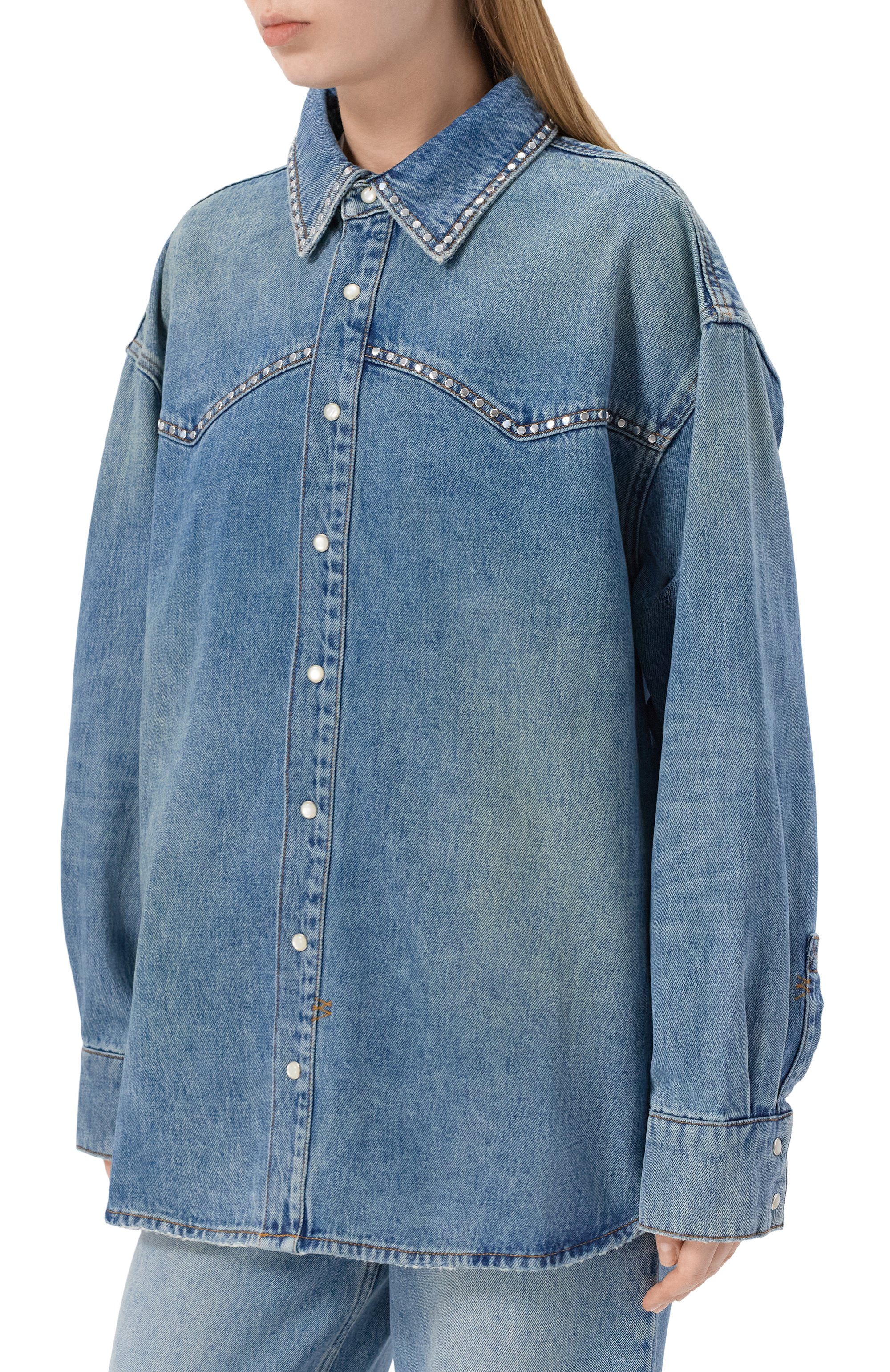 Джинсовая рубашка KSUBI, арт. WFA25SH003, фото 3