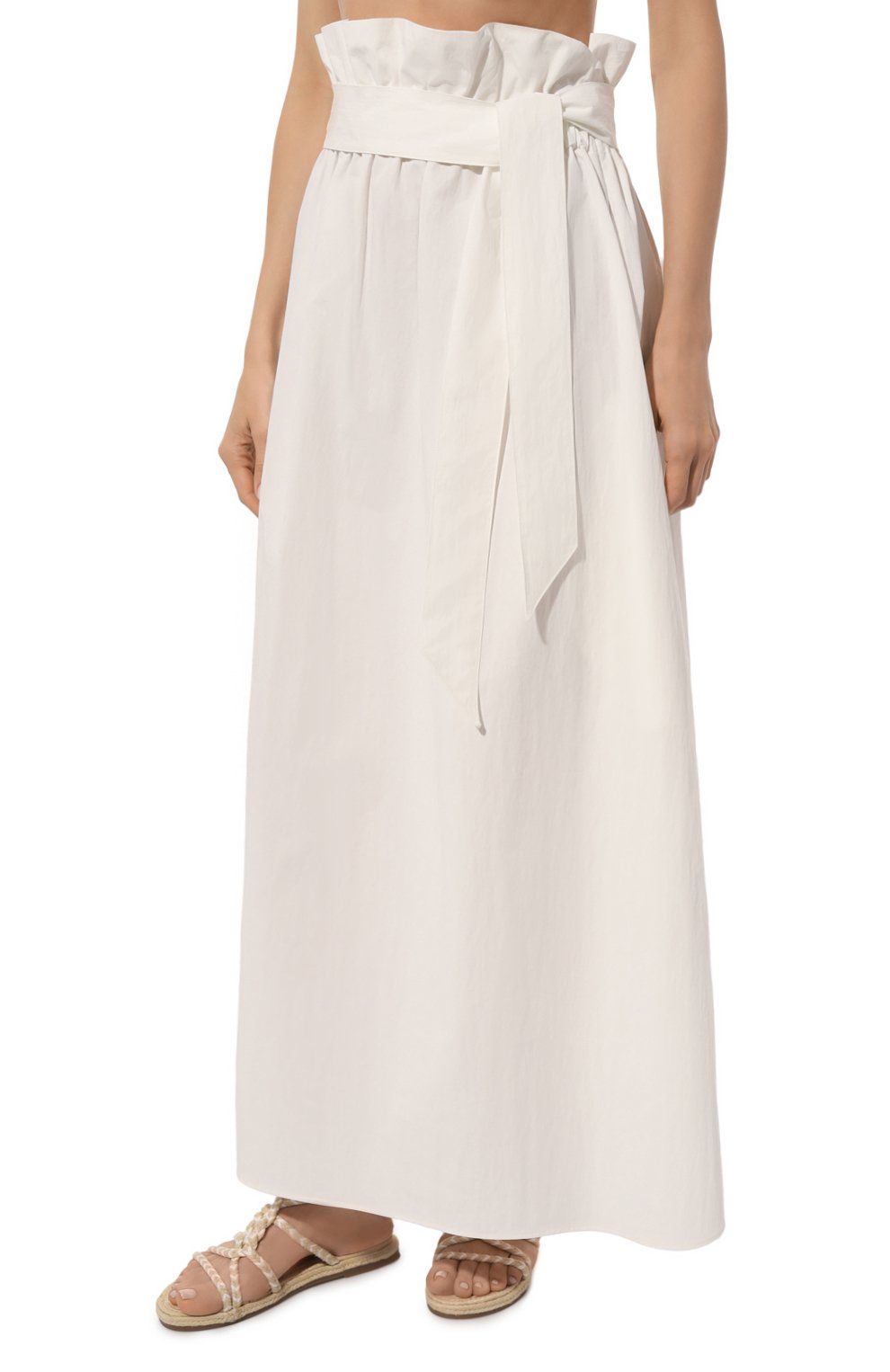 Хлопковое платье-юбка LA NEIGE белого цвета по цене 24200 руб., арт. #S-03-L, фото 3 Хлопковое платье-юбка LA NEIGE, арт. #S-03-L, фото 3