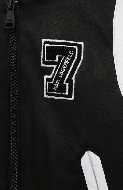 Бомбер из экокожи KARL LAGERFELD KIDS, арт. Z30040, фото 3