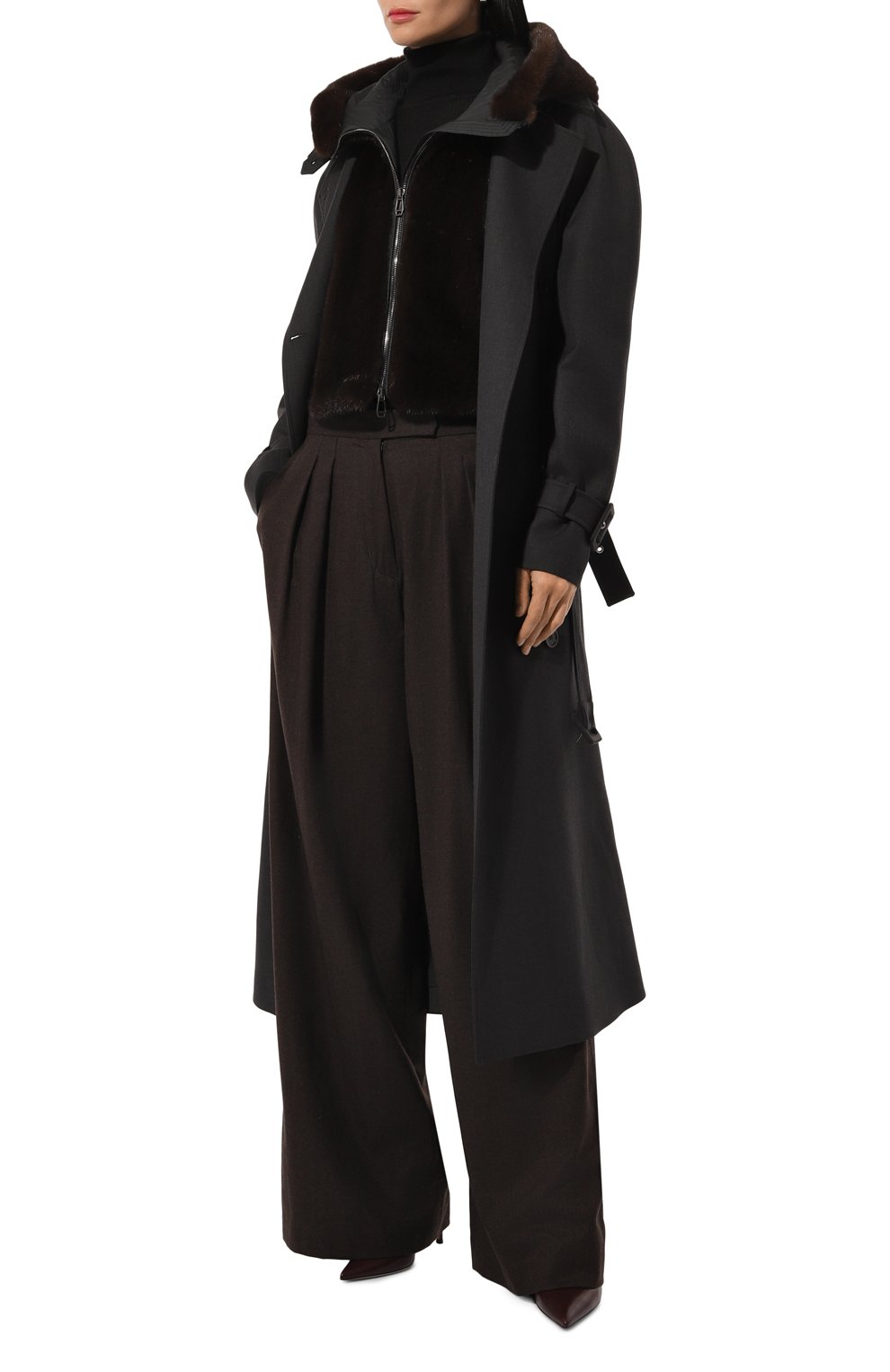 Комбинированный жилет с отделкой из норки MVST, арт. FTBYL-X0917-3V, фото 2