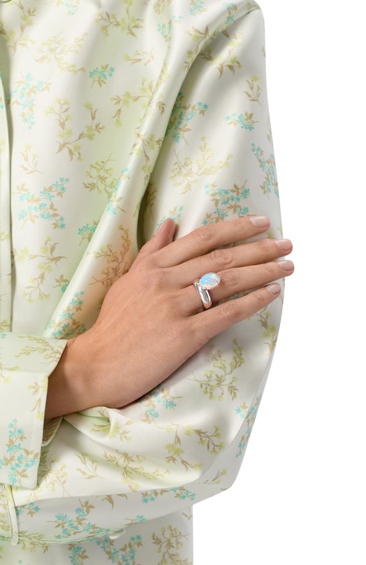 Кольцо с белым опалом и топазами Moonka OPL-925SL-RG00-OPL Серебряный  OPL-925SL-RG00-OPL Фото 2