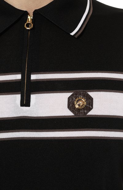 Поло из хлопка и шелка STEFANO RICCI, арт. K616321AZ2/F23234, фото 5