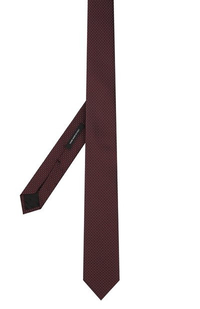 Шелковый галстук BOSS бордового цвета по цене 14450 руб., арт. 50466836, фото 3 Шелковый галстук BOSS, арт. 50466836, фото 3