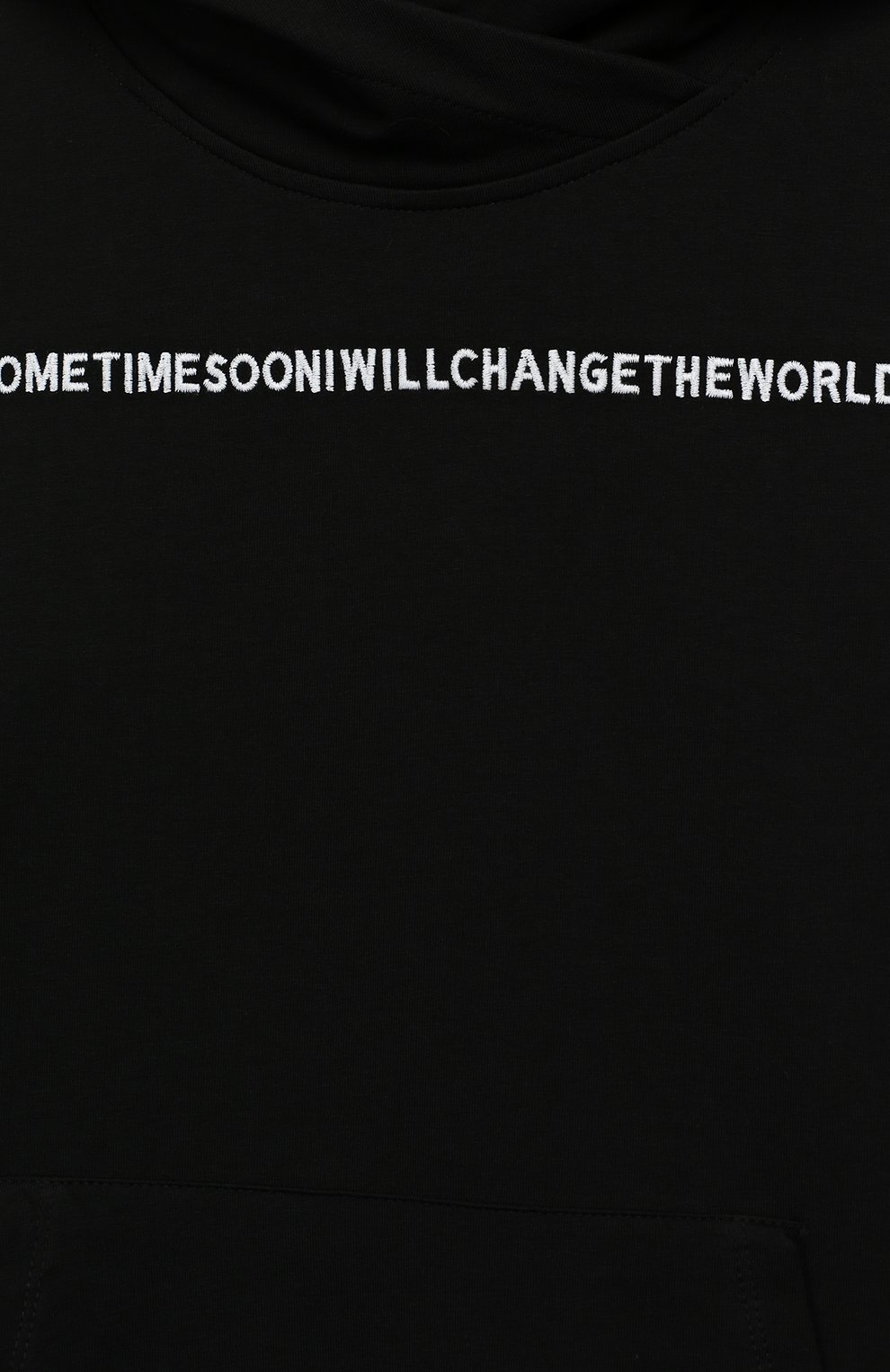 Хлопковое худи с надписью SOMETIME SOON, арт. 70130399, фото 3